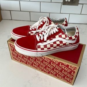 Vans red/white checker